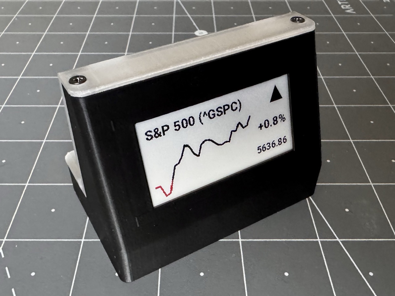 3D-printed enclosure for the display